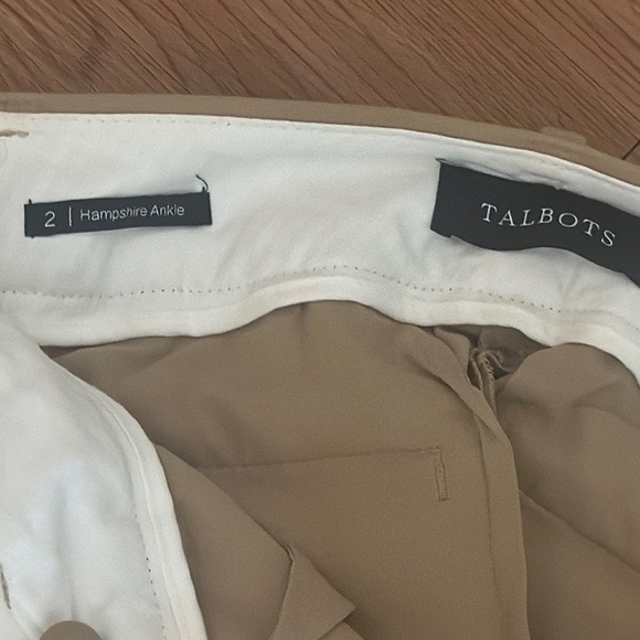 Talbots Tan Chinos Classic Flat-Front Design - Picture 2 of 10